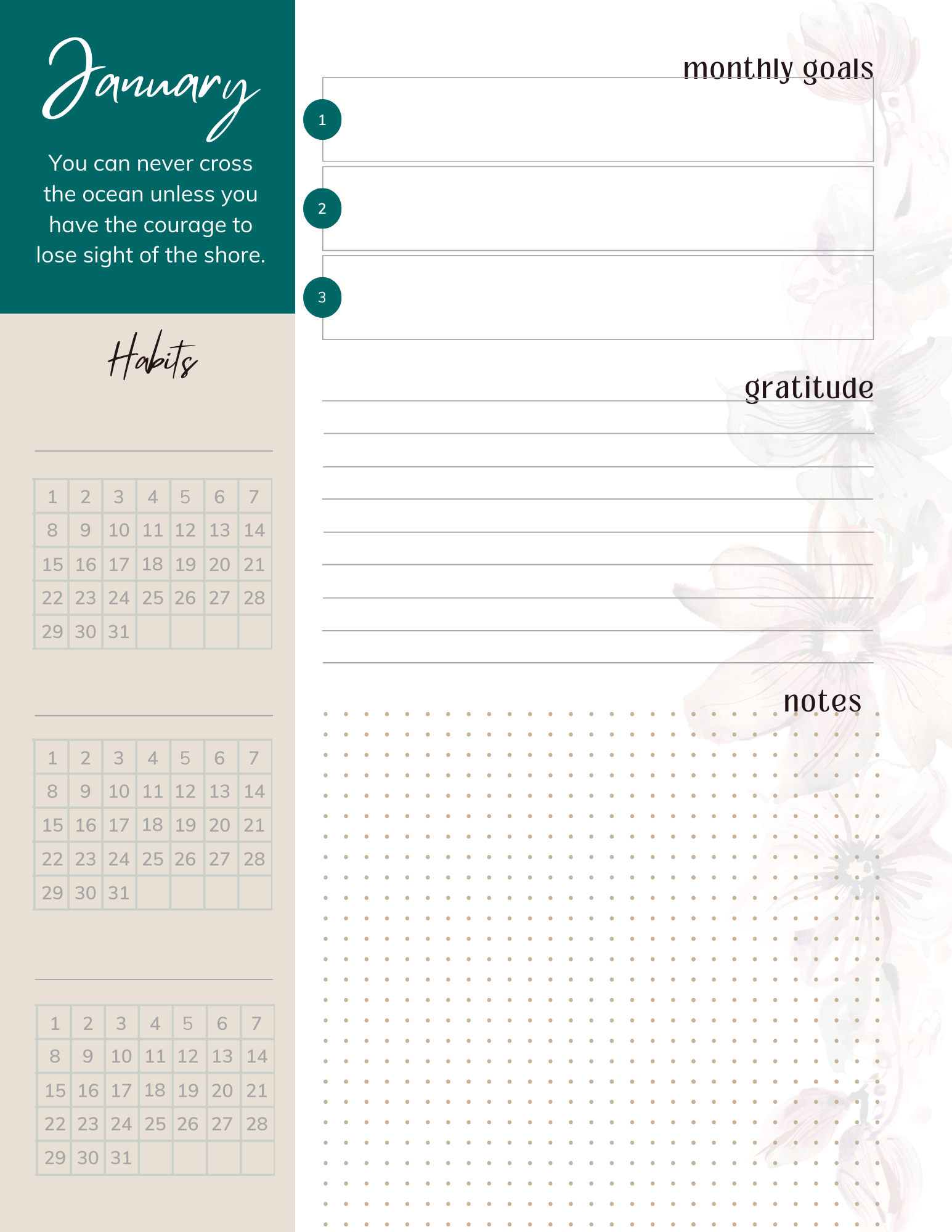 2023 Customizable Yearly Planner- PRINTABLE - Image 5