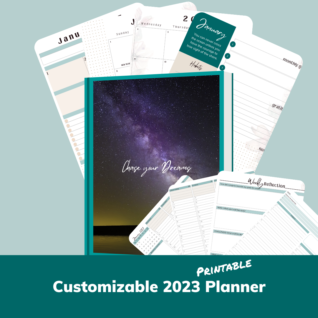 2023 Customizable Yearly Planner- PRINTABLE